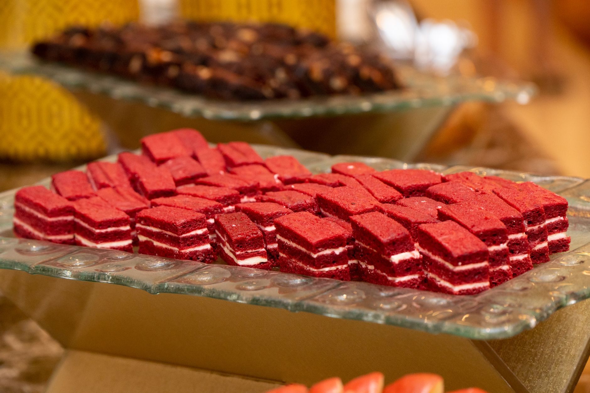 bolo-red-velvet Fatia de bolo red velvet vermelho com cobertura branca